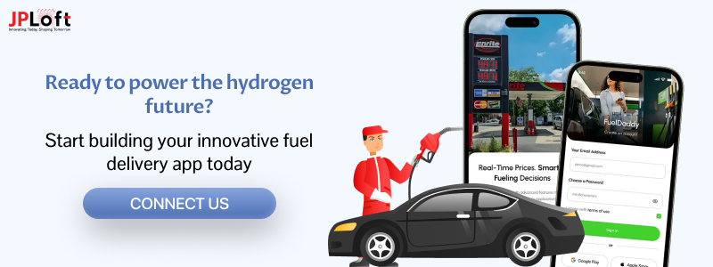 Create hydrogen fuel App CTA